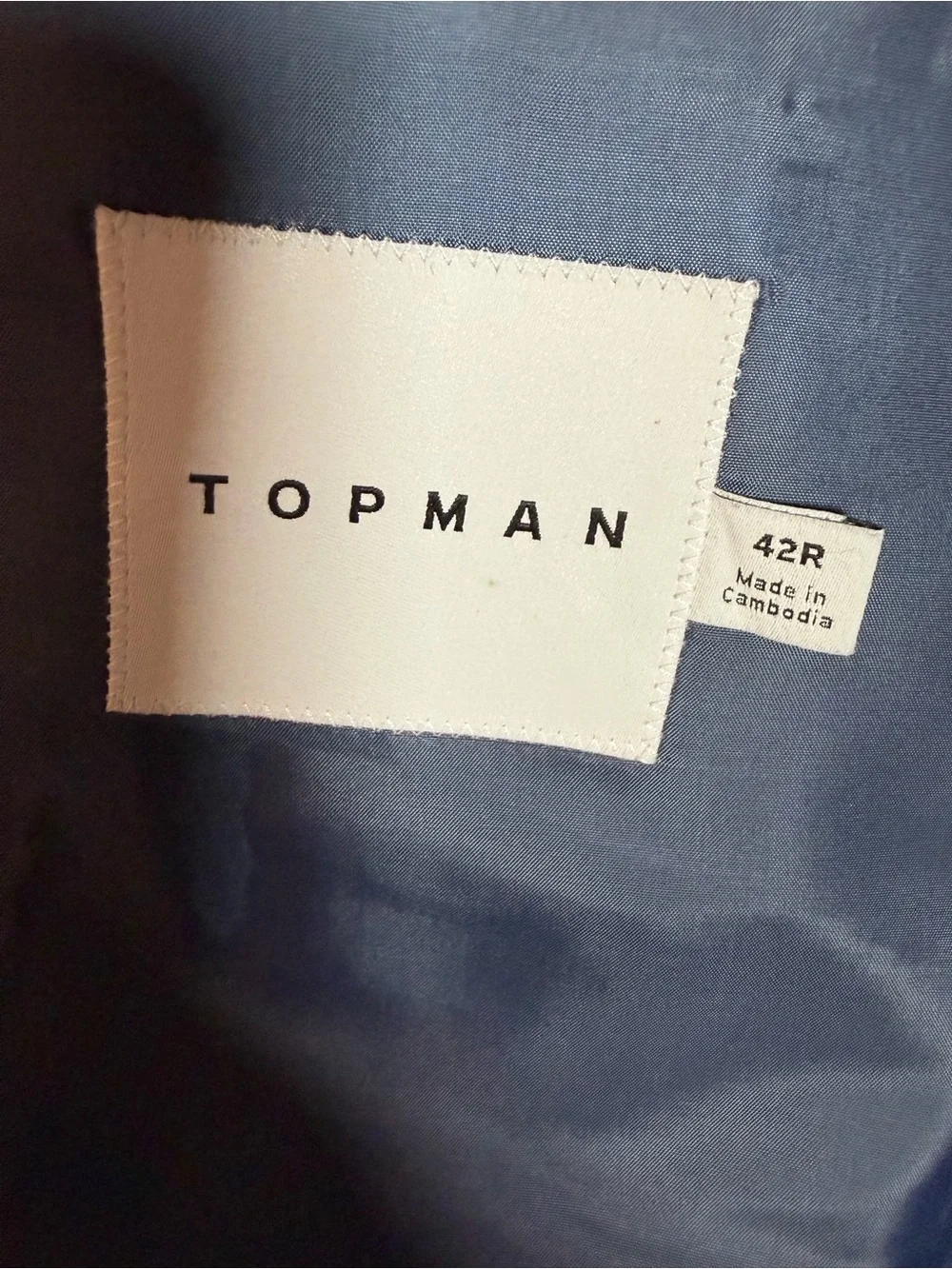 Topman Men's Light Gray Two-Button Blazer